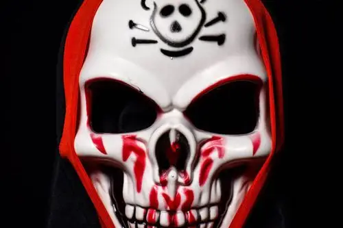 新款万圣节恐怖面具吓人鬼脸面具成人吸血鬼骷髅头舞客化妆舞会