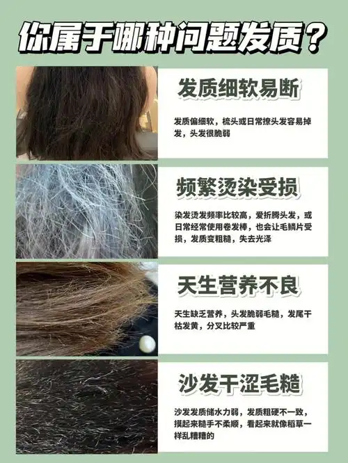 我狠狠做了一下关于发质的功课才知道发质受损也分这么多情况比如我就