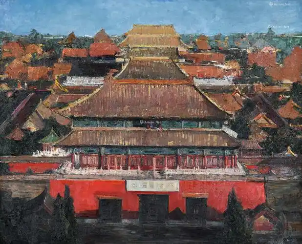 13872018年作故宫博物院布面油画