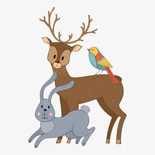 卡通可爱小动物装饰动物头像