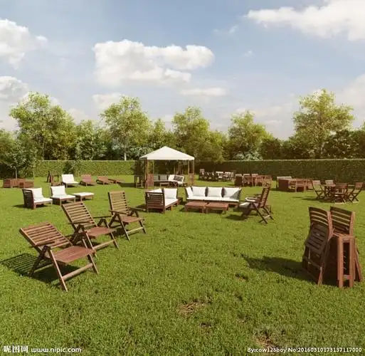 室外休闲座椅整套 休息区设计图__室外模型_3d设计_设计图库_昵图网