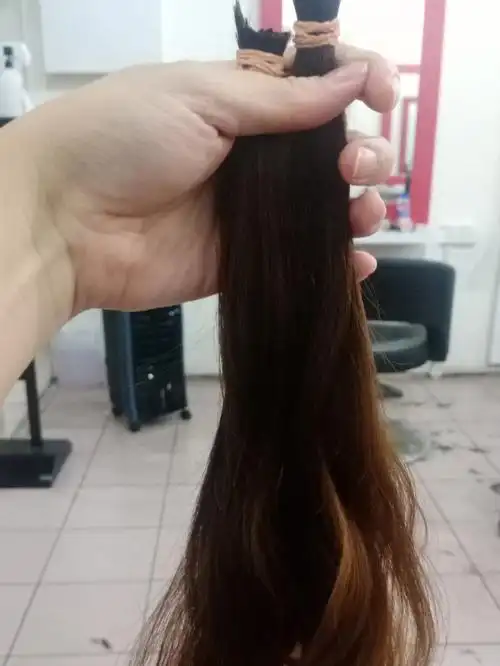 这是我第三次捐发了95对我来说头发剪了扫到垃圾桶多浪费,倒不如捐