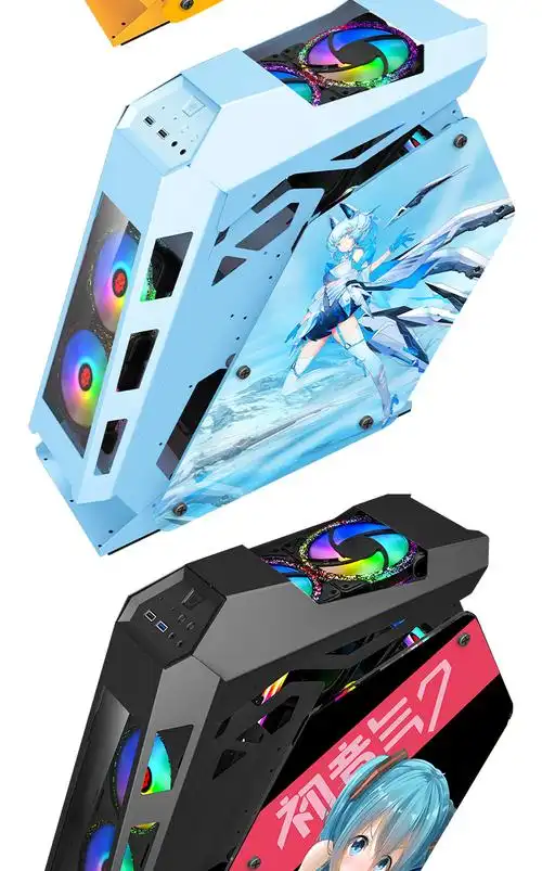 玩嘉 小咖plus电脑机箱台式机30系列显卡游戏240水冷主机箱外壳个性