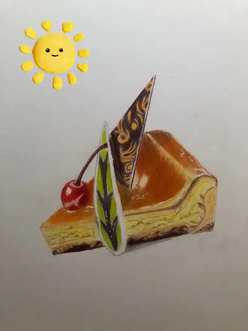 画了又画学习彩铅美食小甜点