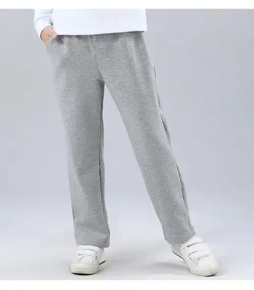 胖版_灰色【春秋】直筒_运动裤 140cm【图