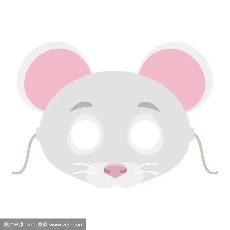 老鼠面具.幼稚的化妆舞会面具.