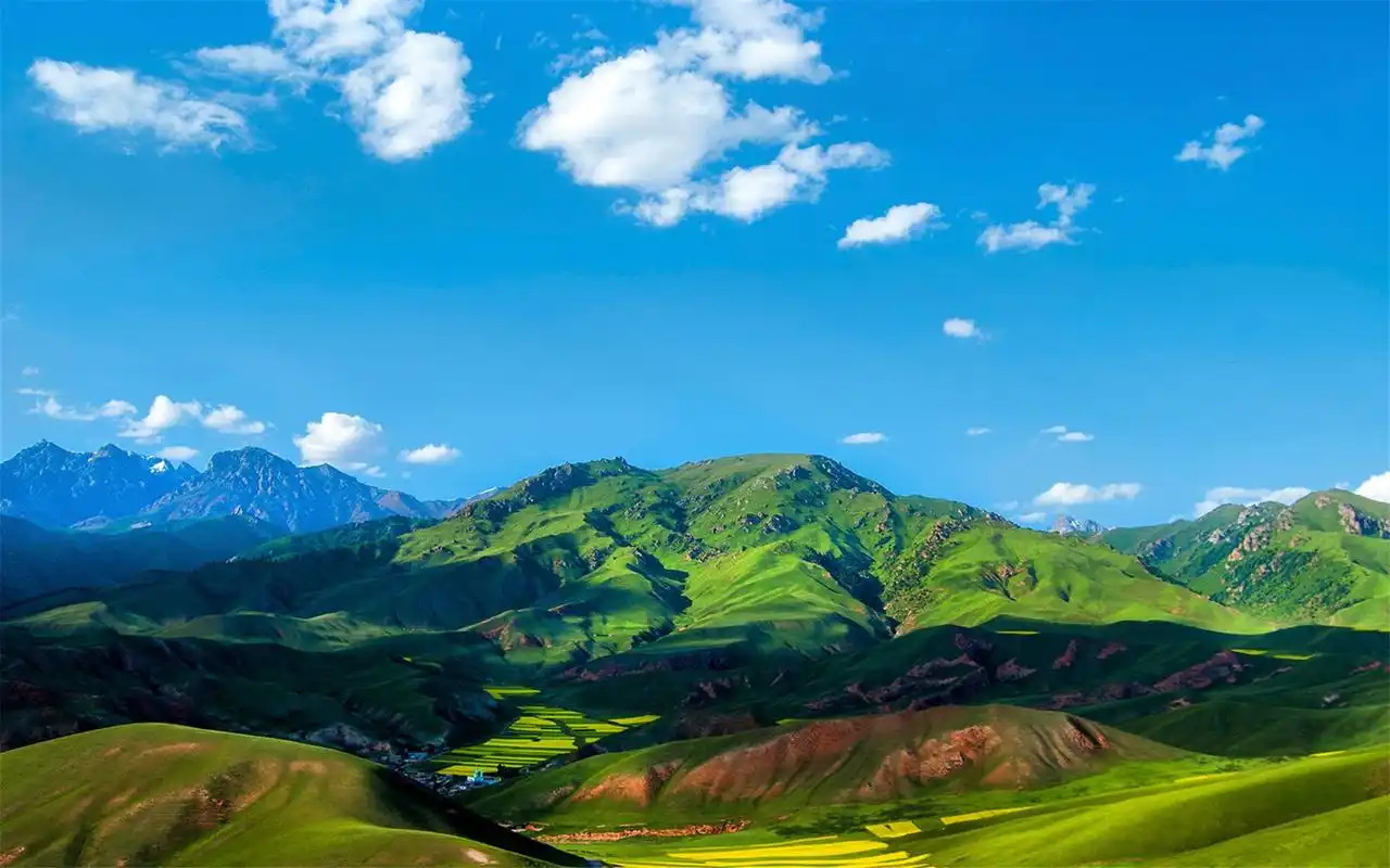 祁连卓尔山自然风光高清电脑桌面壁纸