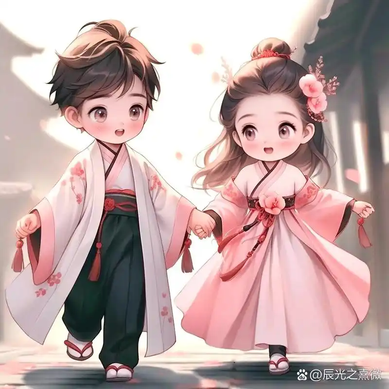 执子之手,与子偕老!古风漫画情侣头像来啦! 愿得一人心,白首不相离!