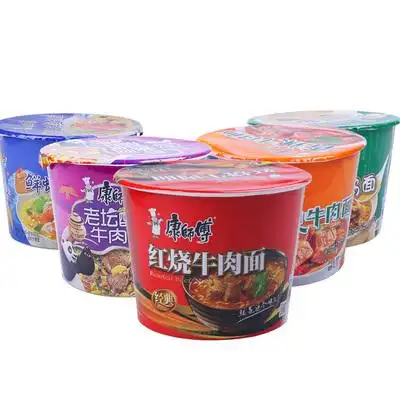 康师傅经典香辣牛肉面108g*12桶整箱