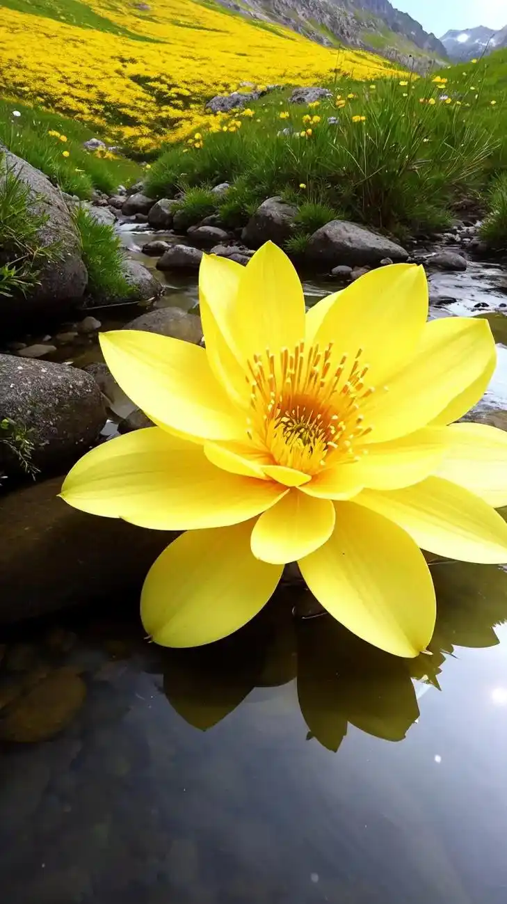 抖音.清风壁纸《葵莲花》葵莲生长在深山幽谷,清流小溪边, - 抖音