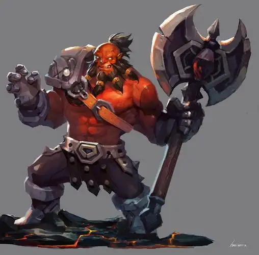 2015 dota乱斗游戏原画斧王