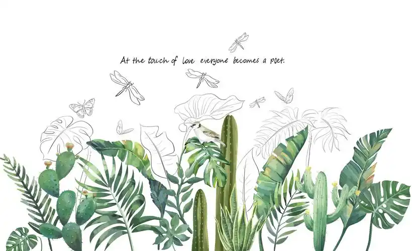 北欧清新植物|插画|商业插画|贝吉塔糖双 - 原创作品 - 站酷 (zcool)