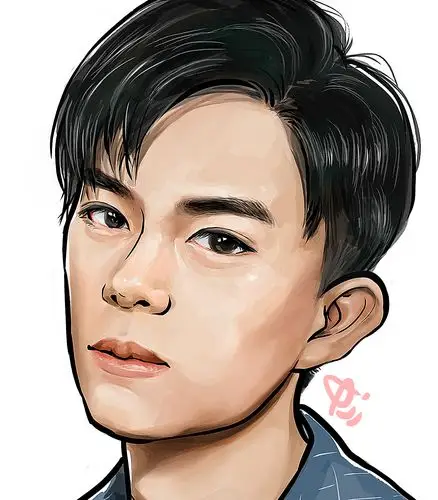 易烊千玺 手绘头像