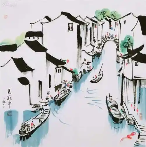 "中国梵高"吴冠中先生的江南水乡