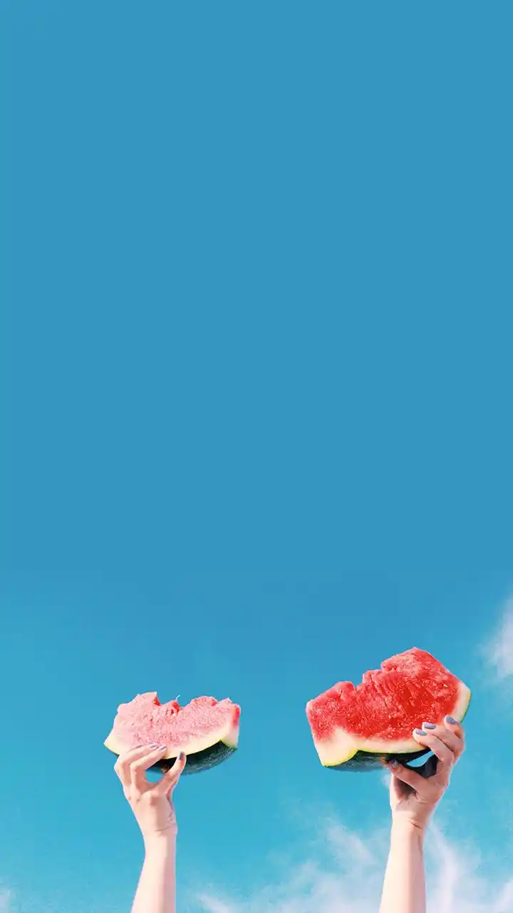 夏天与西瓜锁屏壁纸