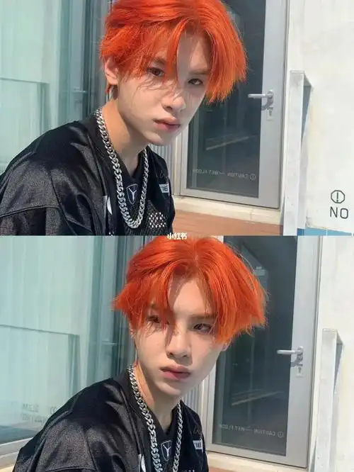 男生发色第73脏橘色