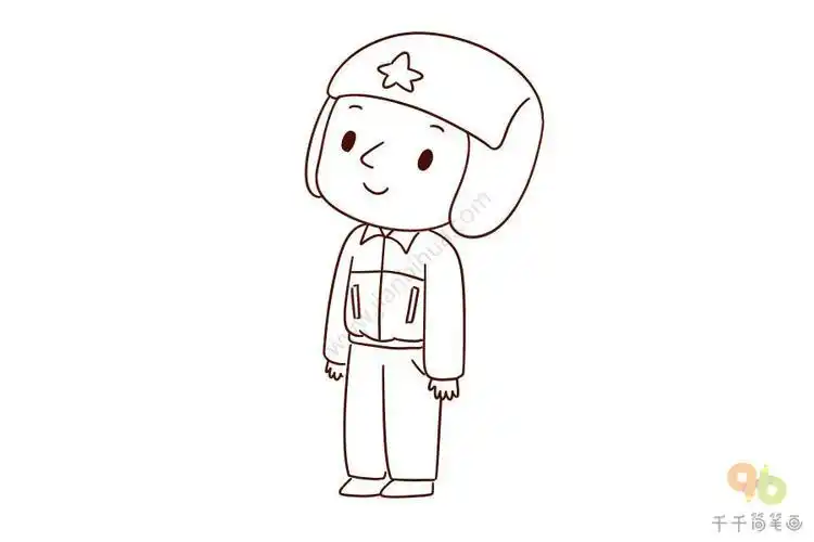 节简笔画图片大全空军军人空军简笔画六岁空军飞行员简笔画空军怎么画