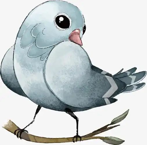 手绘小鸟矢量图下载