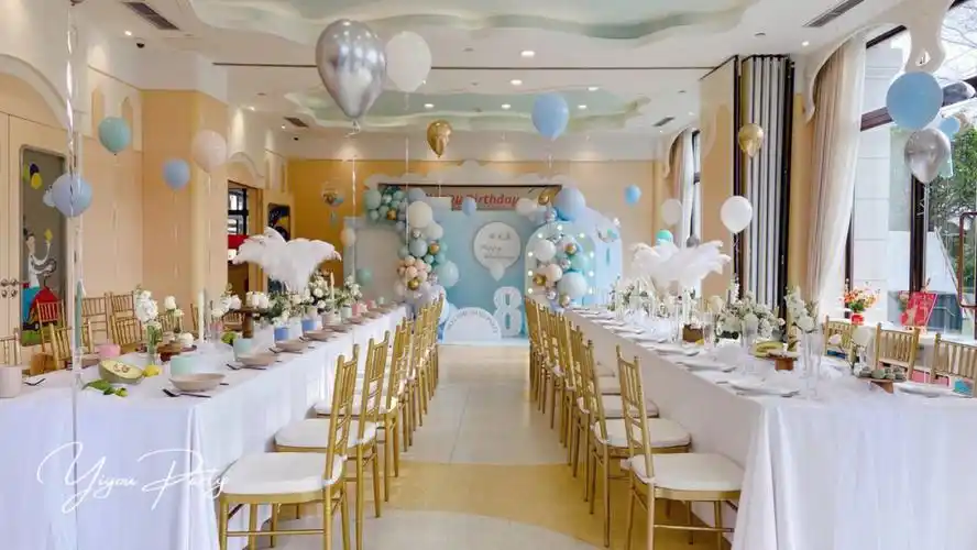 成都儿童生日派对布置气球花艺布置