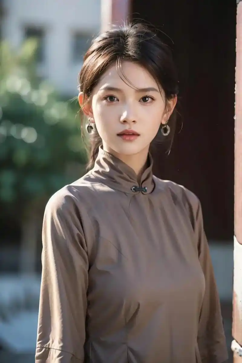 国潮汉服美女写真,气质美丽女孩民国风旗袍艺术照写真图集