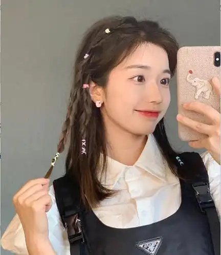 五一出门别披头散发了,扎这3种"仙女辫"太少女了,显嫩显脸小