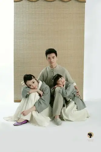 全家福3人套餐|工笔画|民国风