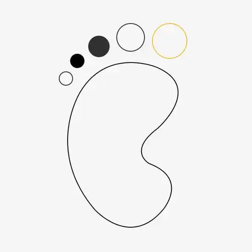 我的足迹 脚 脚丫 图标