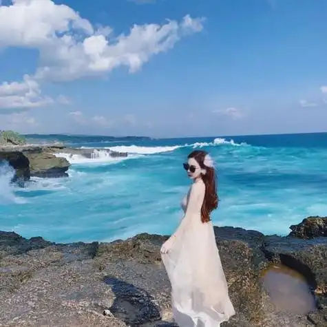 女生头像海边女头三色堇儿禁盗