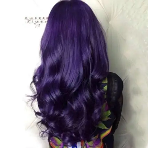 包邮紫罗兰染膏茄子紫超紫色染发膏绚丽紫色葡萄紫红色染发剂打蜡