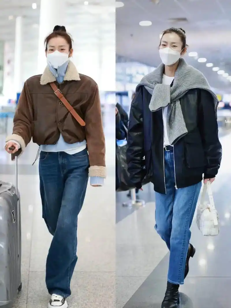 大表姐刘雯的秋冬机场32套不重样穿搭合集.可参考度很高!都是 - 抖音