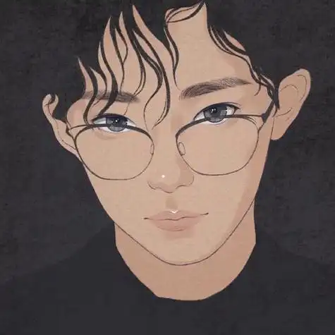 初恋风高级质感手绘头像男生版