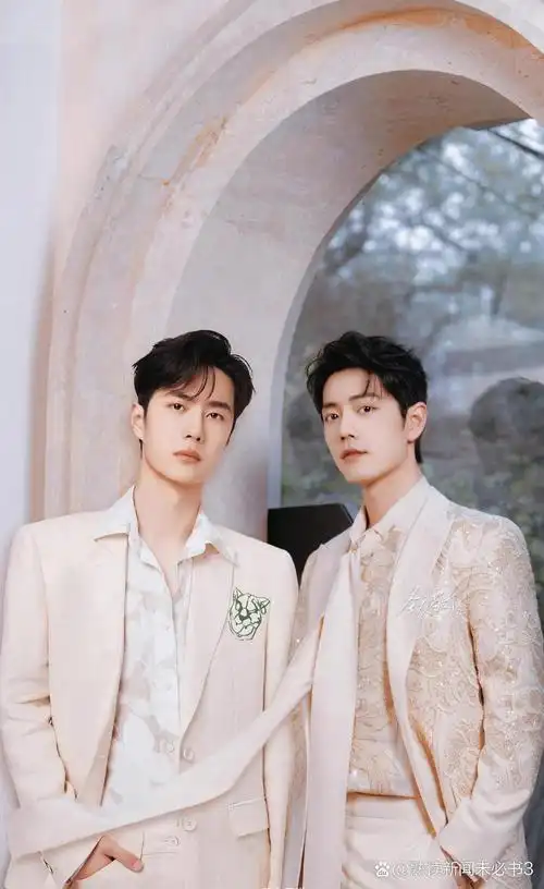 博君一肖婚纱照,每一张都非常般配,粉丝造图能力太牛了,这不把民政局