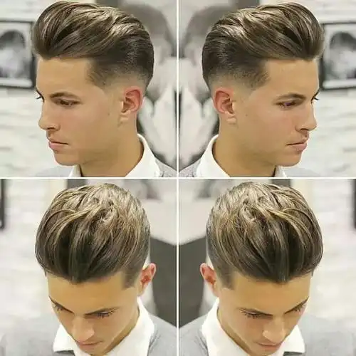 潮流男士三七,大背头