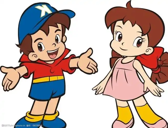 关键词:小男孩和小女孩 小男孩 小女孩 小孩子 卡通 儿童幼儿 矢量