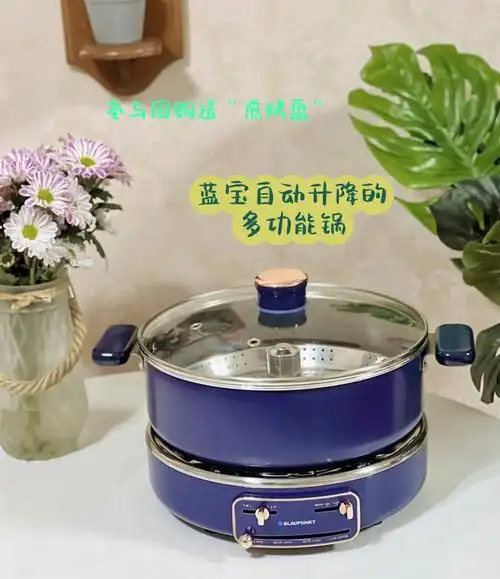 德国蓝宝智能自动升降电火锅家用一体多功能