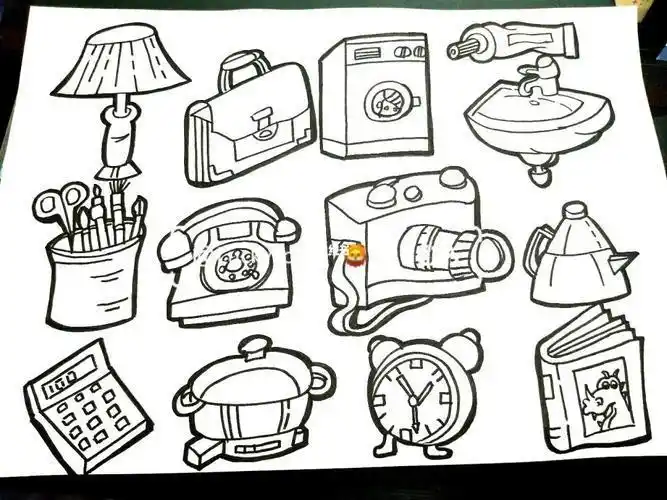 生活常见物体简笔画