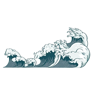 中国风海浪浪花波浪装饰图案