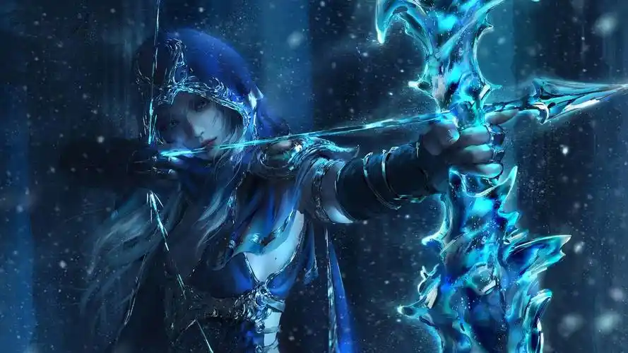 寒冰射手艾希英雄联盟lol20204k游戏高清壁纸