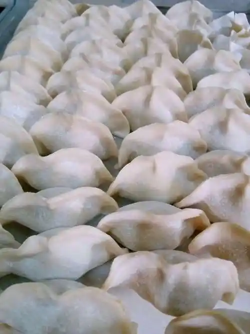 一捏一个准,自家码头手工水饺.