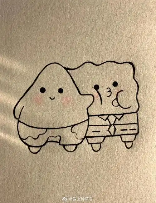 这样的简笔画卡通图案太可爱了吧!