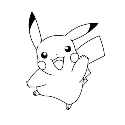 比卡丘简笔画皮卡丘简笔画最萌