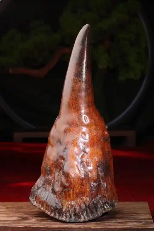 犀角鉴定一招就够了,仿品绝对做不出来的纹理