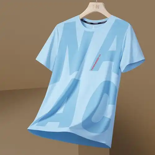 速干透气男士短袖t恤户外运动衫2024夏跑步宽松上衣薄款吸湿排汗