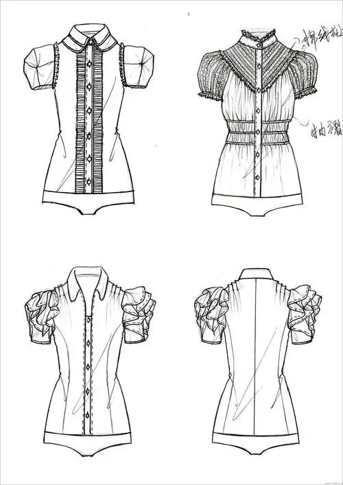 款式图-女装设计-cfw服装设计