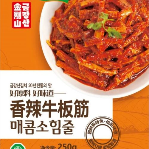 延边特产金刚山香辣牛板筋250克延边东北特产辣条牛筋朝鲜族风味