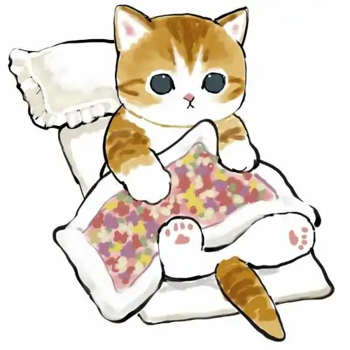 超可爱猫猫手绘图傻傻的小猫萌翻了