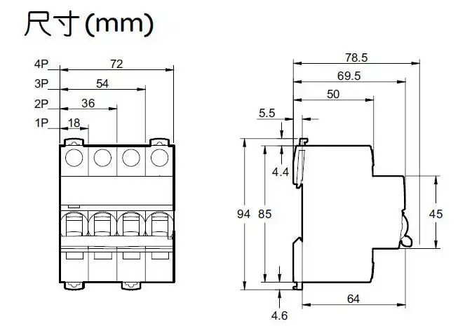 原装正品 施耐德 微型断路器 ic65n 1p d1a 微断空开 a9f19101