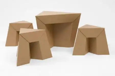 瓦楞纸椅子设计让你一见钟情的环保椅子