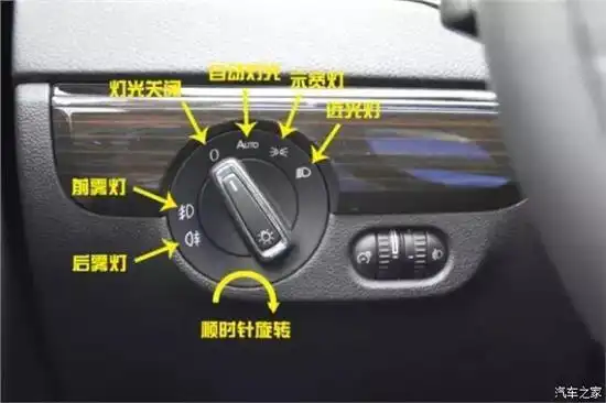 大众品牌车型这种设计如果你刚接触,你肯定不知道怎么去开启雾灯