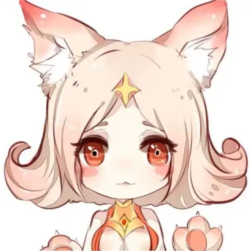 沁゛动漫卡通手绘可爱五黑头像王者荣耀妲己